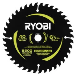 RYOBI 6-1/2" 40 Carbide Teeth General Purpose Circular Saw Blade