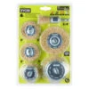 RYOBI 6 PC. Wire Wheel Assortment Set