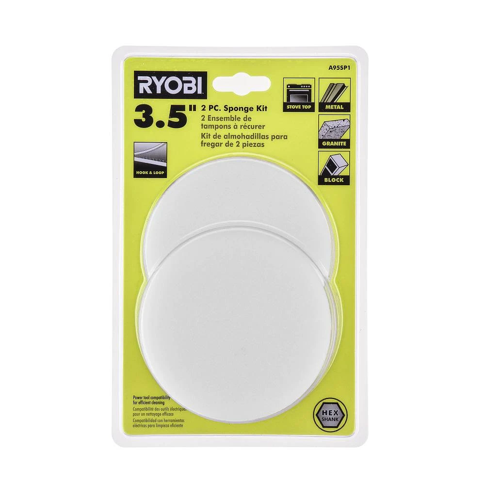RYOBI 2 PC. 3-1/2" Sponge Set 2 RYOBI 2 PC. 3-1/2" Sponge Set - Image 2