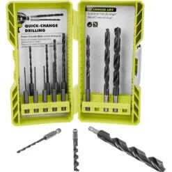 RYOBI 15 PC. Hex Shank Black Oxide Drill Bit Set -Tool Series Store A971503 03