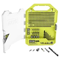 RYOBI 200 PC. Drill And Impact Drive Bit Set -Tool Series Store A982004 04