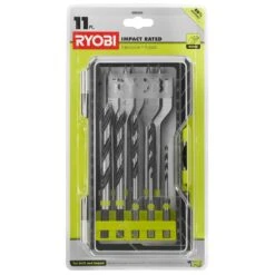 RYOBI 11 PC. Hex Shank Woodboring Drill Bit Set