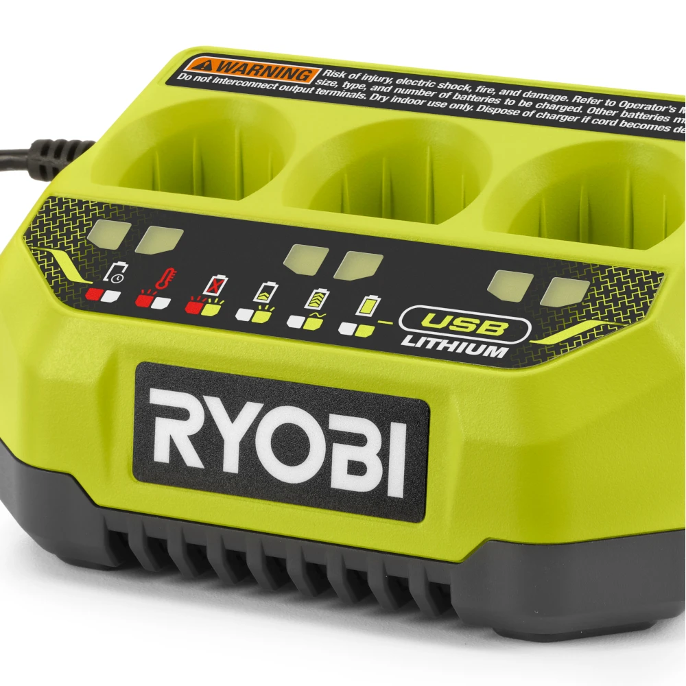 RYOBI USB LITHIUM 3-Port Charger 4 RYOBI USB LITHIUM 3-Port Charger - Image 4
