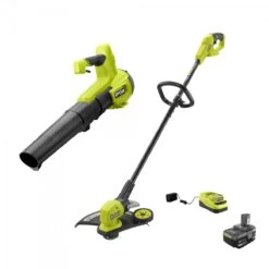 Tool Series Store 21 RYOBI 18V ONE+ 13" String Trimmer/Edger And Blower Combo Kit