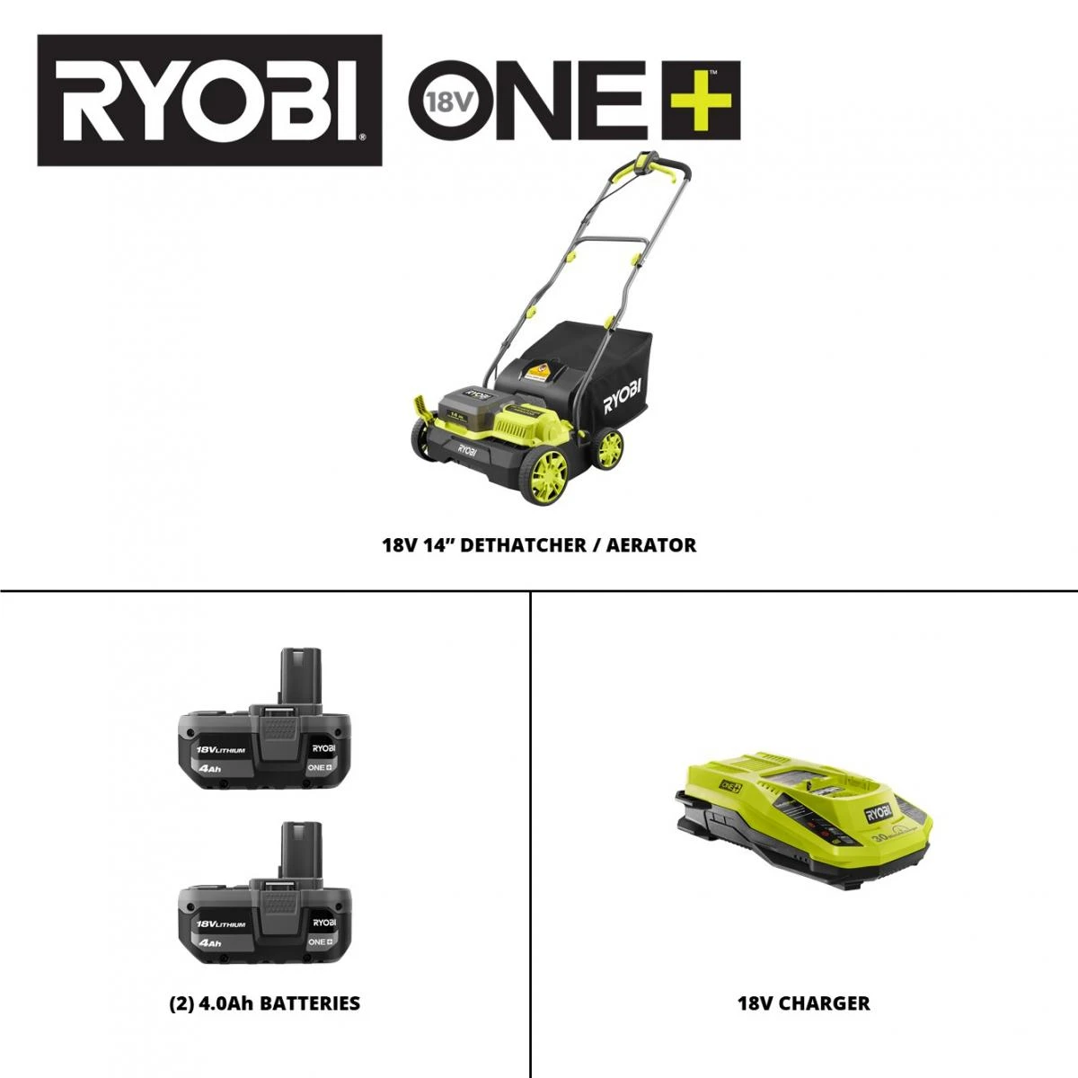 RYOBI 18V ONE+ HP Brushless 14" Dethatcher/Aerator Kit 5 RYOBI 18V ONE+ HP Brushless 14" Dethatcher/Aerator Kit - Image 5