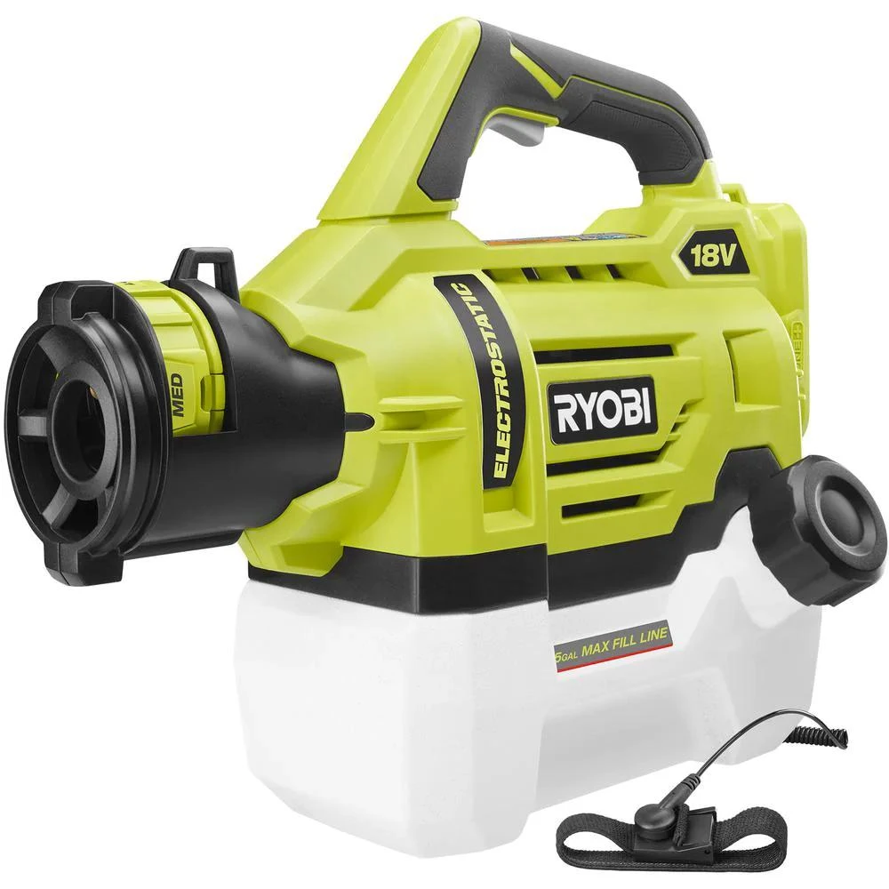 RYOBI 18V ONE+ 1/2 Gal. Electrostatic Sprayer 1 RYOBI 18V ONE+ 1/2 Gal. Electrostatic Sprayer