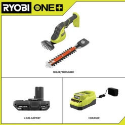 RYOBI 18V ONE+ Shear Shrubber Kit -Tool Series Store P2980VNM 06