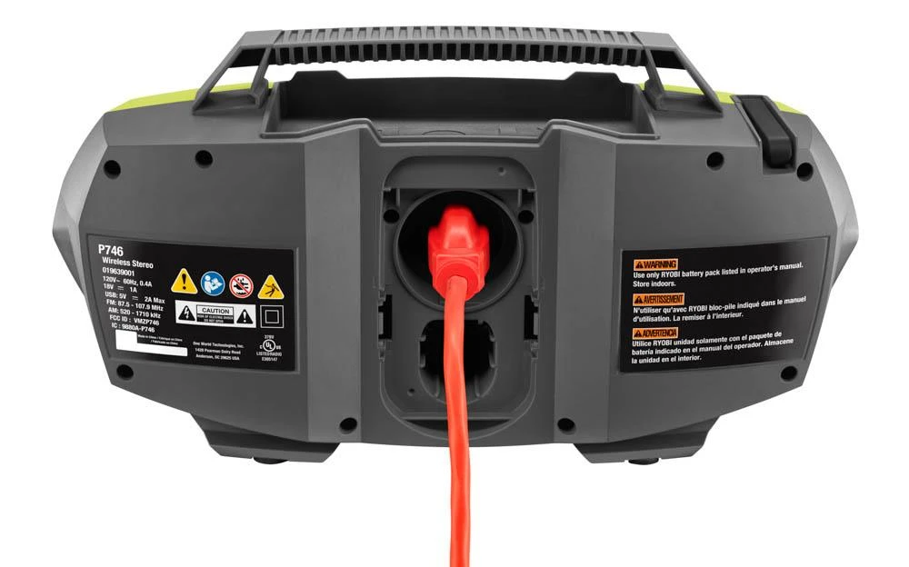 RYOBI 18V ONE+ Hybrid Stereo With Bluetooth™ Wireless Technology 5 RYOBI 18V ONE+ Hybrid Stereo With Bluetooth™ Wireless Technology - Image 5