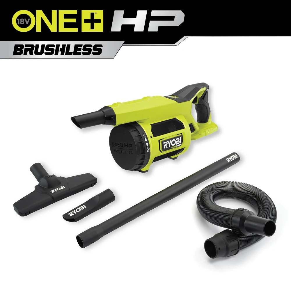 RYOBI 18V ONE+ HP Brushless Jobsite Hand Vacuum 1 RYOBI 18V ONE+ HP Brushless Jobsite Hand Vacuum