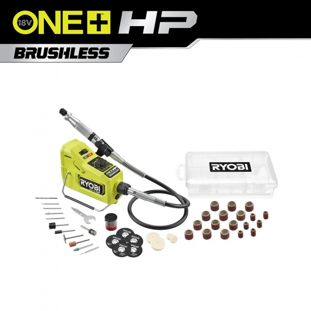RYOBI 18V ONE+ HP Brushless Rotary Tool 1 RYOBI 18V ONE+ HP Brushless Rotary Tool