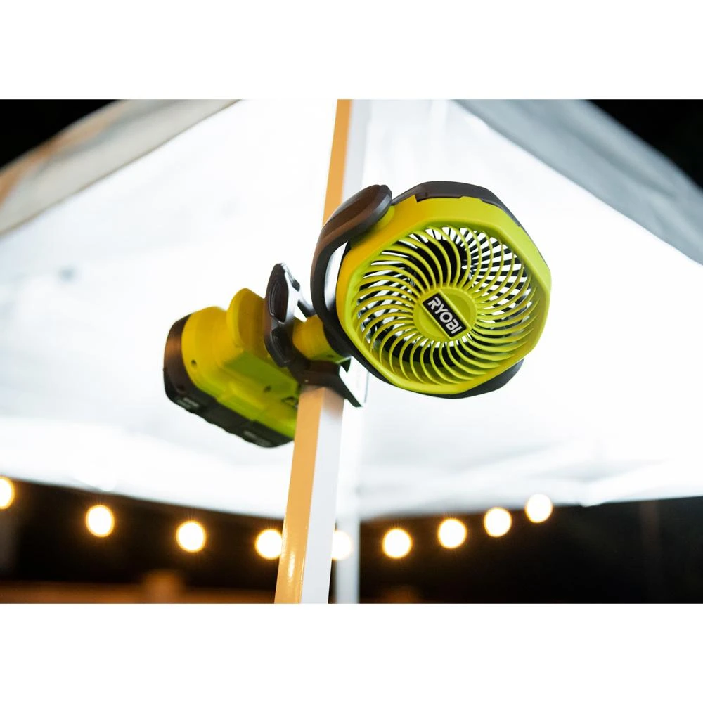 RYOBI 18V ONE+ 4" Clamp Fan 4 RYOBI 18V ONE+ 4" Clamp Fan - Image 4