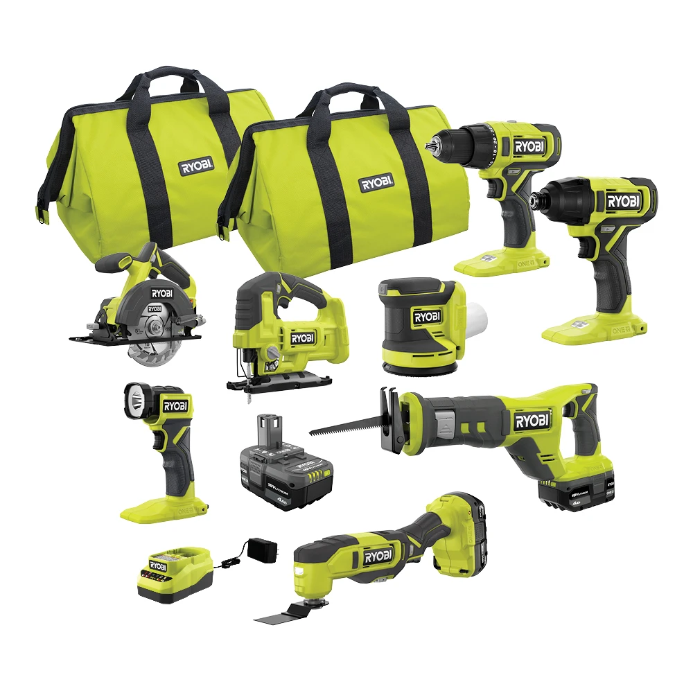 RYOBI 18V ONE+ 8-Tool Combo Kit 1 RYOBI 18V ONE+ 8-Tool Combo Kit