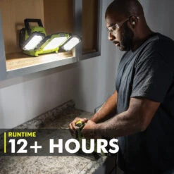 RYOBI 18V ONE+ Hybrid LED Panel Light -Tool Series Store PCL631B 04