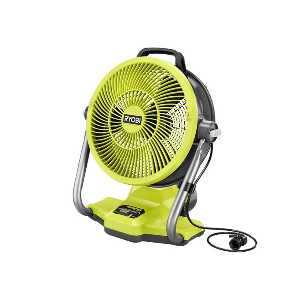 RYOBI 18V ONE+ Hybrid 12" Misting Fan Cannon 1 RYOBI 18V ONE+ Hybrid 12" Misting Fan Cannon