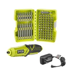RYOBI 4V Screwdriver & 82 PC Accessory Kit