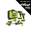 RYOBI 18V ONE+ HP Compact Brushless 4-Tool Combo Kit