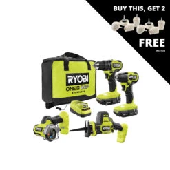 RYOBI 18V ONE+ HP Compact Brushless 4-Tool Combo Kit