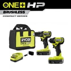 RYOBI 18V ONE+ HP Compact Brushless 2-Tool Combo Kit