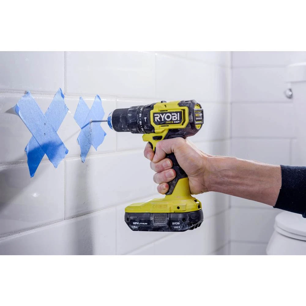 RYOBI 18V ONE+ HP Brushless 1/2" Hammer Drill 2 RYOBI 18V ONE+ HP Brushless 1/2" Hammer Drill - Image 2