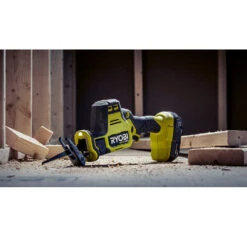 RYOBI 18V ONE+ HP Compact Brushless One-Handed Reciprocating Saw Kit -Tool Series Store PSBRS01K 03