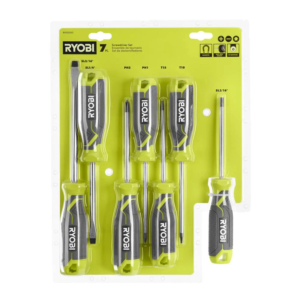 RYOBI 7-Piece Screwdriver Set 2 RYOBI 7-Piece Screwdriver Set - Image 2