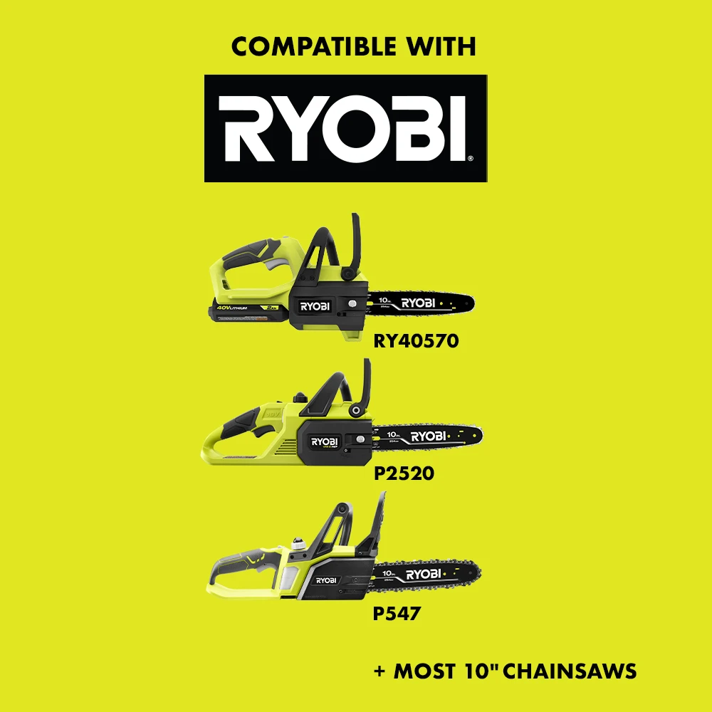 RYOBI 10" Replacement Chainsaw Chain 2 RYOBI 10" Replacement Chainsaw Chain - Image 2