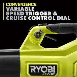 RYOBI 40V HP Brushless WHISPER SERIES Blower Kit -Tool Series Store RY404140VNM 09
