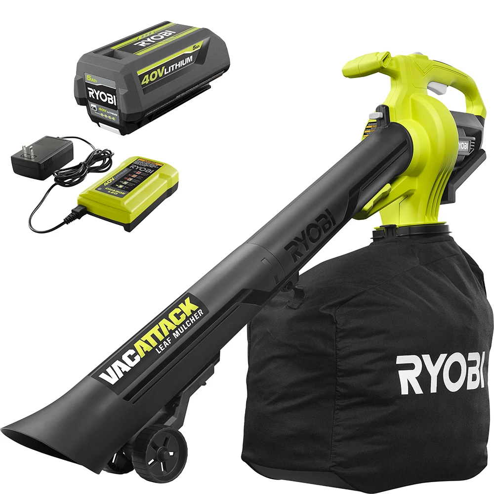 RYOBI 40V VAC ATTACK Leaf Vacuum Kit 1 RYOBI 40V VAC ATTACK Leaf Vacuum Kit