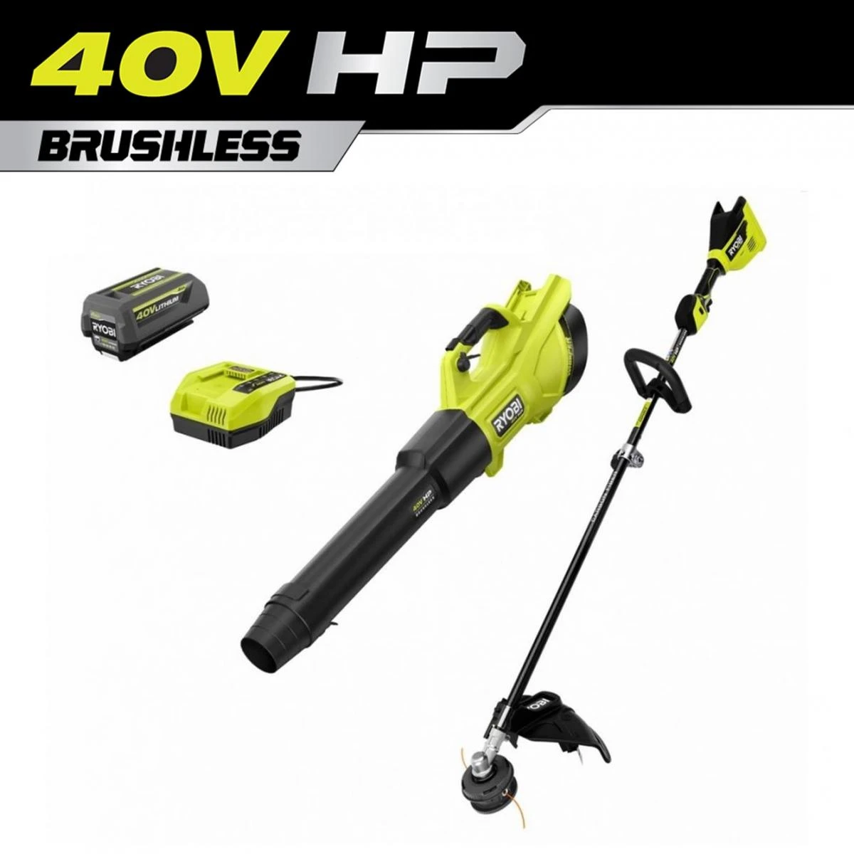 RYOBI 40V HP Brushless 2-Tool Combo Kit 1 RYOBI 40V HP Brushless 2-Tool Combo Kit