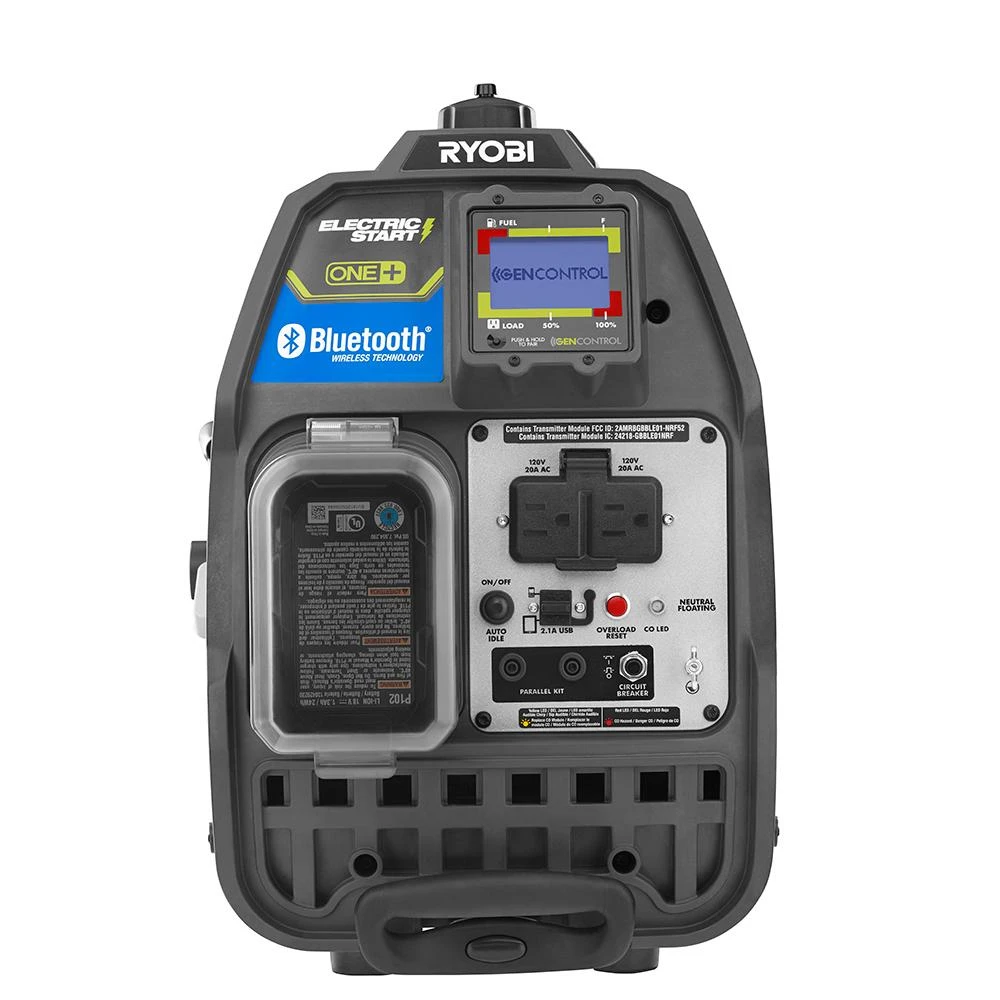 RYOBI 18V ONE+ Bluetooth 2300 Watt Gas-Powered Inverter 2 RYOBI 18V ONE+ Bluetooth 2300 Watt Gas-Powered Inverter - Image 2