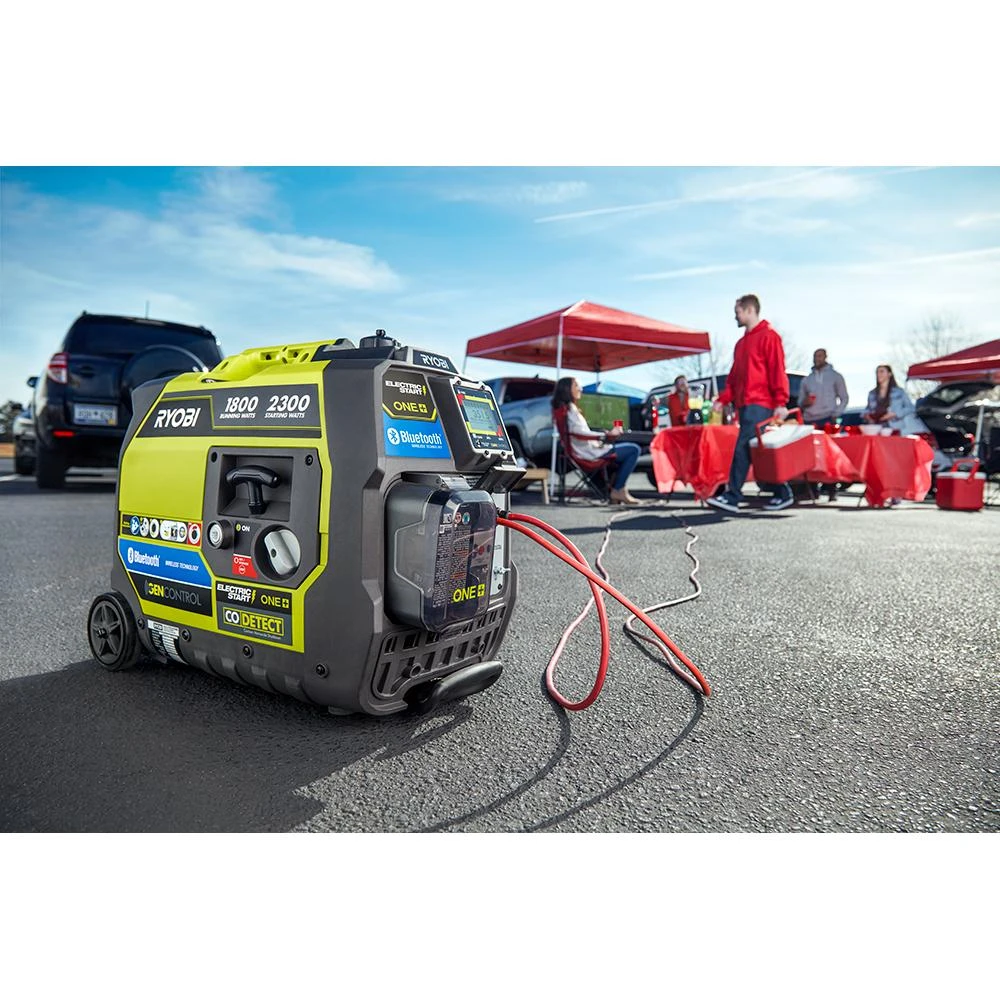 RYOBI 18V ONE+ Bluetooth 2300 Watt Gas-Powered Inverter 5 RYOBI 18V ONE+ Bluetooth 2300 Watt Gas-Powered Inverter - Image 5