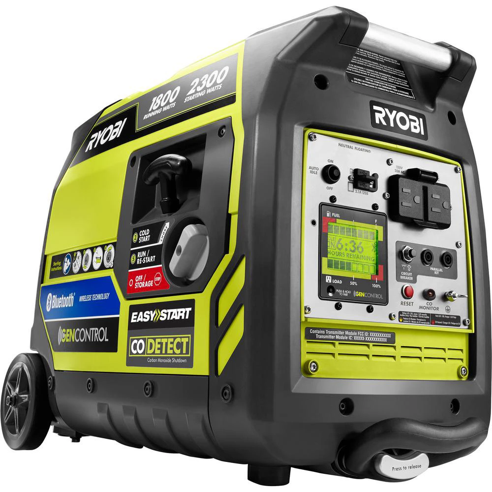 RYOBI 2,300-Watt Super Quiet Gas Digital Inverter Generator 2 RYOBI 2,300-Watt Super Quiet Gas Digital Inverter Generator - Image 2