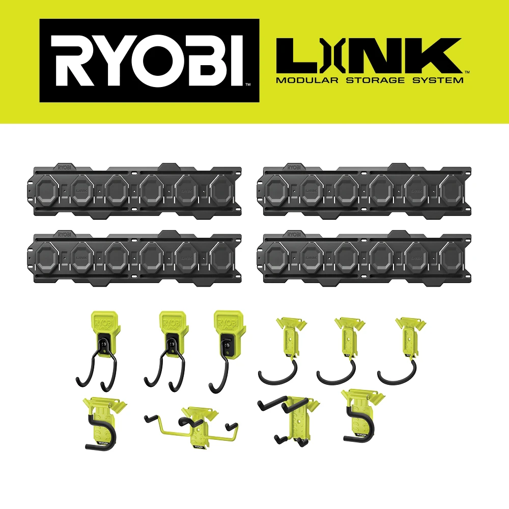RYOBI LINK 14 PC. Wall Storage Set 1 RYOBI LINK 14 PC. Wall Storage Set