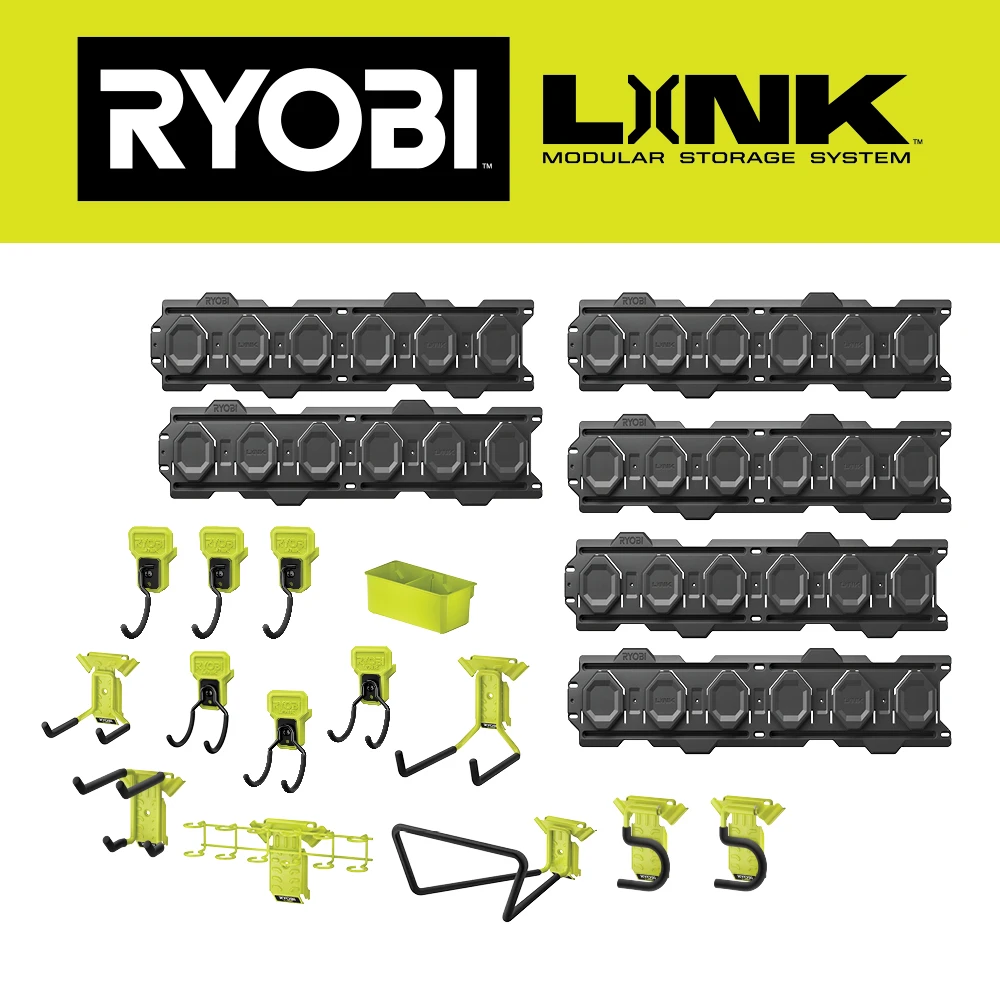 RYOBI LINK 20 PC. Wall Storage Set 1 RYOBI LINK 20 PC. Wall Storage Set